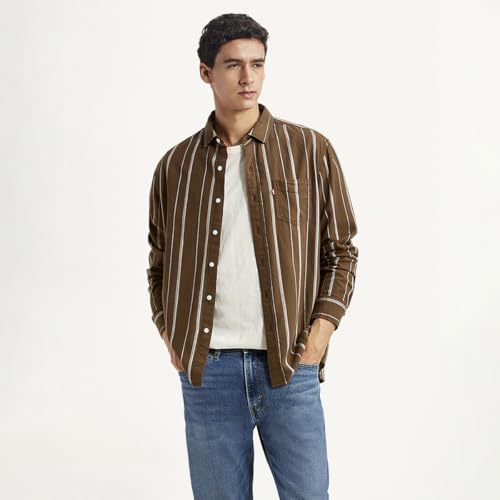 Image of Levi's Men's Striped Slim Fit Shirt