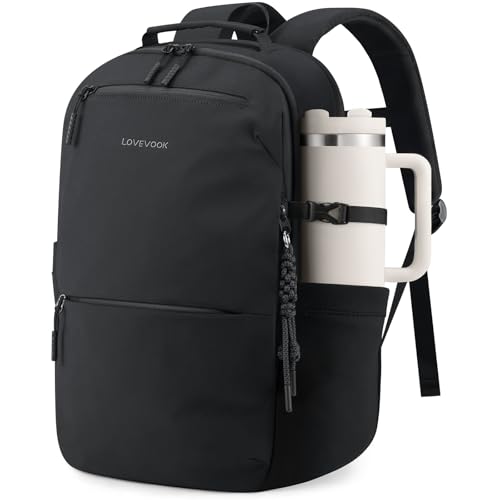 LOVEVOOK Laptop Backpack Men Giant Tumbler Holder -