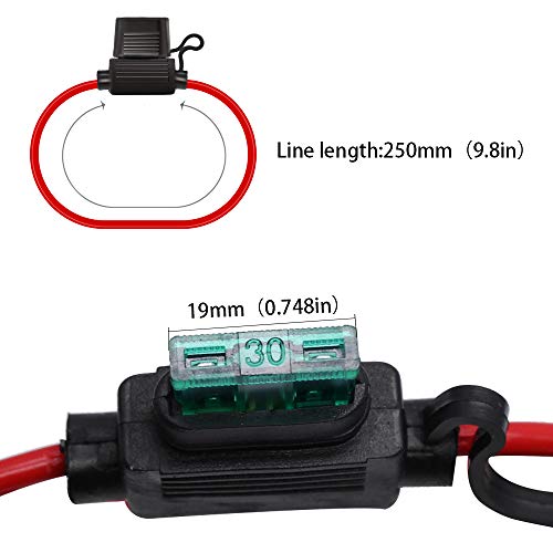 The Best Connection JTT2529H 1-30 amp ATC & ATO In-Line Fuse Holder, 1