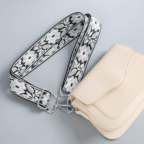 Image of chushui Silver Hardware Purse Strap,Replacement Crossbody Adjustable Shoulder Strap for Handbag Bag