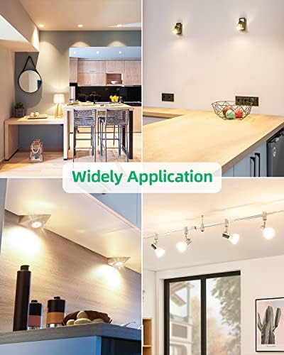 LEDYA GU10 Led Bulbs Warm White, 3000K GU10 LED Light Bulbs, 5W 400LM Energy Saving GU10 Bulbs, 40W Halogen Spotlight Bulb Equivalent, 120°Beam Angle, Non Dimmable, AC 220-240V, 10 Pack