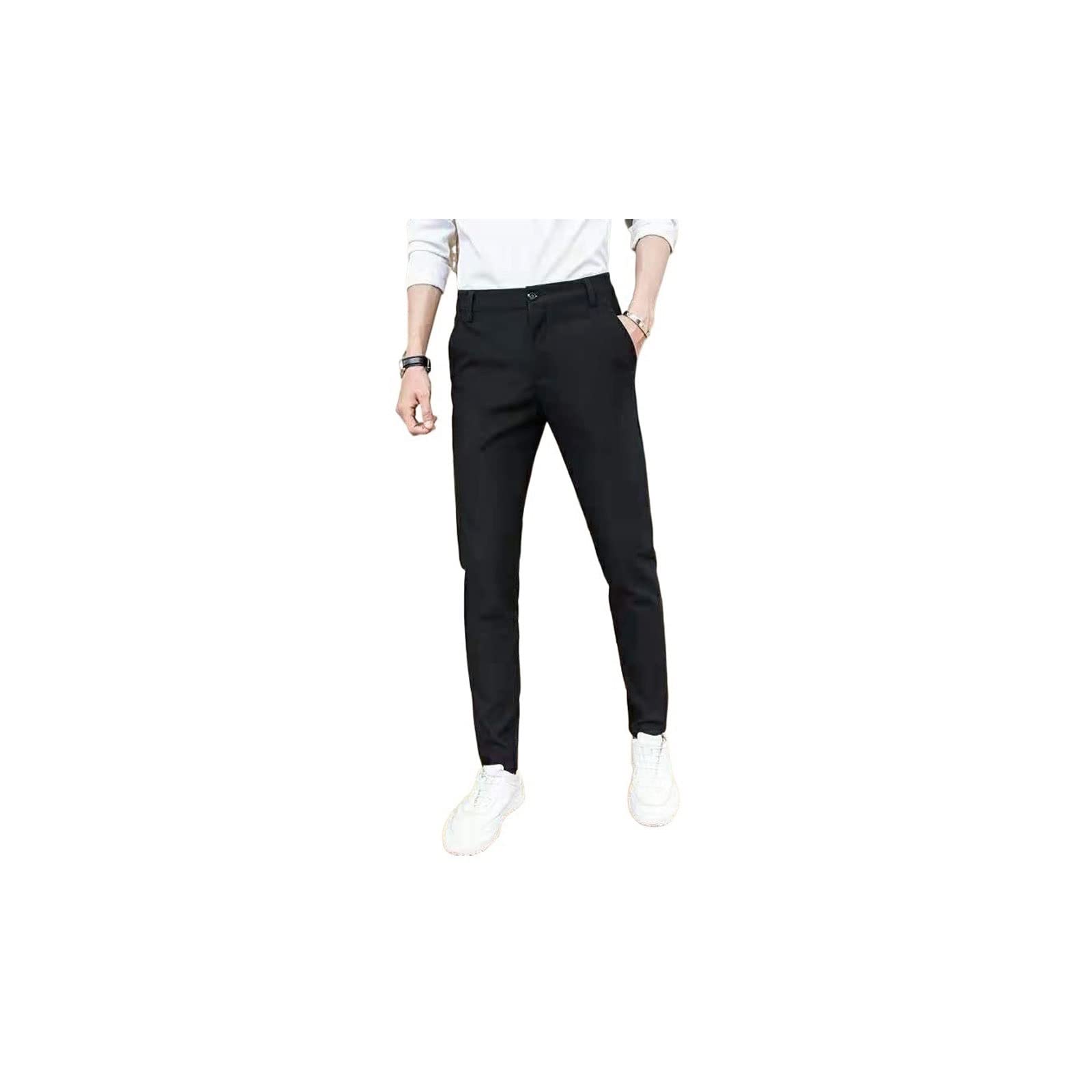 SEMOORSuit Pants Black Suit Trousers for Men Stretch Slim Fit Cropped Pants  GraySkinny Smart Casual Male Suit Pants Mens Dress Pants