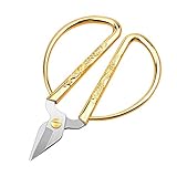 KUONIIY Tijeras, Puntiagudas, Súper Afiladas, Mango Grande, Adecuadas Para Cortes Pesados de Esquinas y Bordes