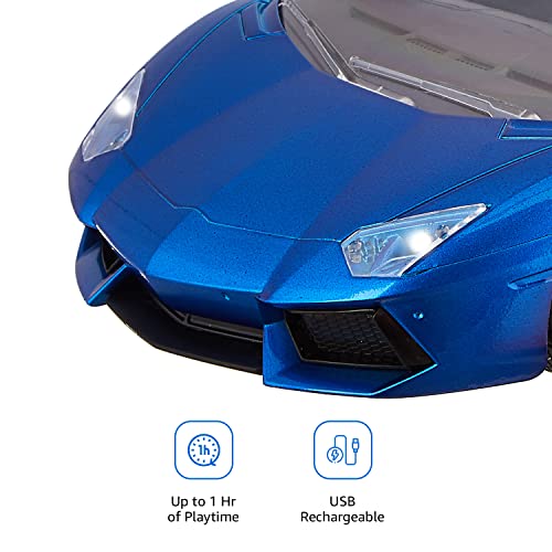 Amazon Brand Jam & Honey Super Sleek Remote Control Car (Blue