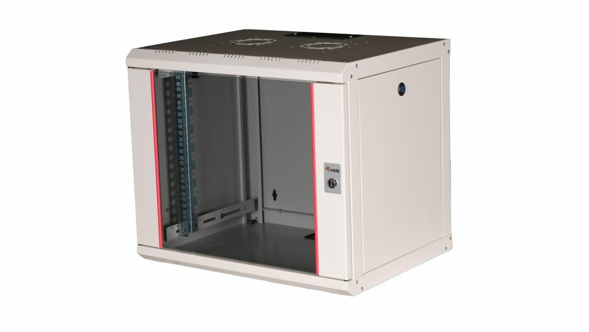 Equip Armadio per server, 19'', 09U, 600 x 450 mm, porta in vetro, grigio