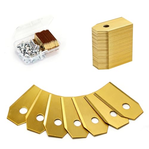 Lomuna Robot Lawnmower Blades 30pcs Replacement Metal Mower Blades Compatible with Husqvarna Automower Gardena Robot Mower Segway Navimow Robotic Mower