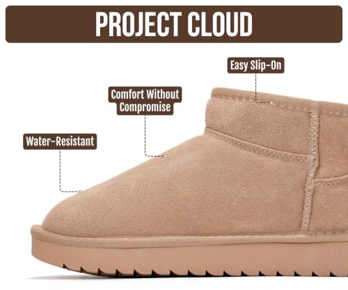 Image of 100% Genuine Leather Womens Boots Fur-Lined Booties Ankle Boots for Women