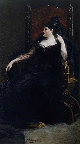 Affiche Gabrielle Krauss Georges Clairin décoration murale chambre élégante portrait 60x90