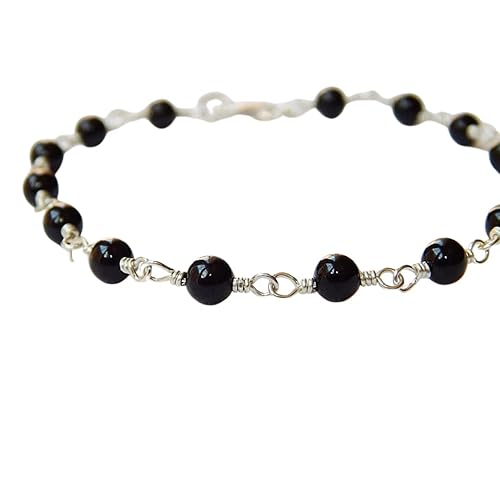 Black Onyx Bracelet in Sterling Silver