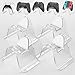 OIVO Controller Halter x 4 Pack stapelbar, universale Controller Halterung auf Tisch für PS5/PS4/Xbox/Stadia/Switch Pro Controller, Controller Ständer transparent, 4 Stücke Set