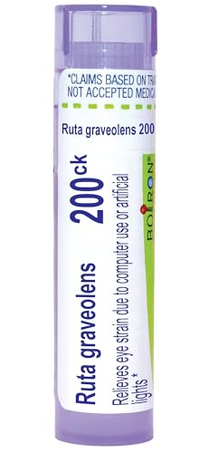 Boiron Ruta Graveolens 200Ck for Eye Strain Due to Computer Use or Artificial Lights - 80 Pellets