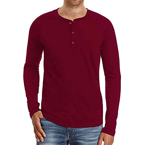 x8jdieu3 Camiseta De Manga Larga para Hombre De Color SóLido A Juego De OtoñO E Invierno, Jerseys, Camisa De Fondo para Hombre, Ropa Compasiva para Hombre