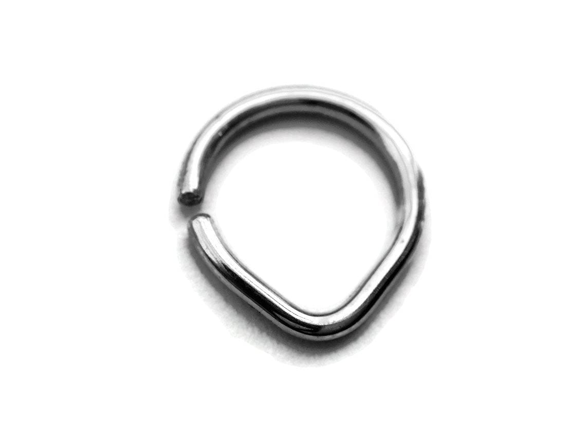925 Silver Nose Ring Septum Triangle Hoop Latest Design Nose Ring- Septum - Nostril - Helix - Daith - Tragus - Conch-image-36