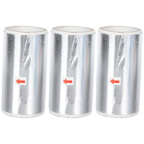 Angoily Papel de Aluminio Quitaesmalte 3 Piezas para Manicura y Pedicura Herramienta para Raspar Uñas Láminas de Estaño para Limpieza de Esmalte y Gel Uso Profesional y Doméstico