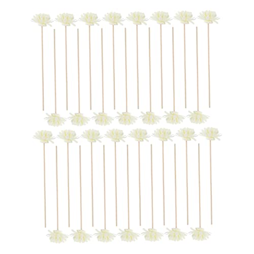 Healeved 30pcs Artificial Flower Rattan Sticks for Diffusers Home Decor Accessories for Living Room Bedroom Office and More