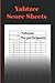 Yahtzee Score Sheets: 100 Yahtzee Game Record Score Keeper Book . Yatzee Score Cards . Large Print