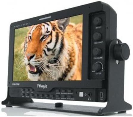 TVLogic LVM-074W 7" Multi-Format HD LCD Monitor, 1024x600(16:9) Resolution, 800: 1 Contrast Ratio, 400 cd/m2;(Center) Luminance