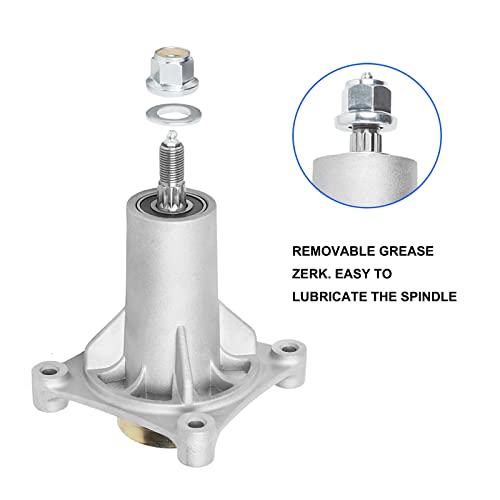 Replacement Spindle Assembly For Craftsman Husqvarna Ariens Poulan, Replaces 187292 192870 532187281 532187292 567253301 587819701 587125401 21546238, Mandrel Assembly For 42" 46" 48" 54" Mower Deck #TOP3