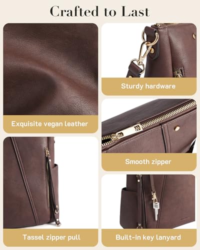 Missnine Hobo Bag para mujer bolso vegano miniatura 5