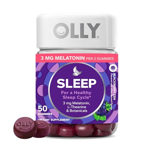OLLY Restful Sleep Gummy Supplement with Melatonin & L-Theanine...