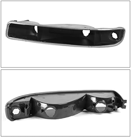 Front Bumper Signal Lights Lamps Black Compatible with 1999-2006 GMC Sierra / 2000-2006 Yukon XL 1500 2500