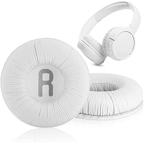 Headphones Replacement Earpads Ear Cushions for JBL Tune600 T450 T450BT T500BT JR300BT (white) Cover