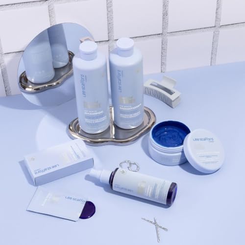 Lee Stafford Ice blanc shampooing protecteur de couleur pour préserver la pureté des cheveux blonds
