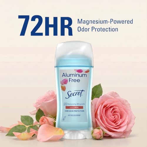 Secret Aluminum Free Deodorant for Women, Rose, 2.4 oz - image 3