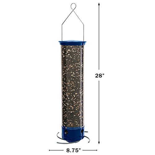 Droll Yankees 21964205201 787461785928 Squirrel Proof Bird Feeder, Yankee Whipper, 28-Inch, 4 P, Evening Blue - Thumbnail 2