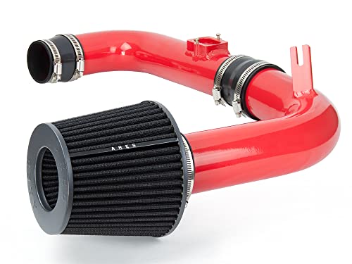 Ares Motorsports Red Heat Shield Cold Air Intake + Filter 11-15 Compatible With Chevrolet Cruze 1.4L Turbo