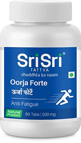 Sri Sri Tattva Oorja Forte - Anti Fatigue, 60 Tabs | 500mg (Pack of 2) (B08D6RS69C) Amazon Price History, Amazon Price Tracker