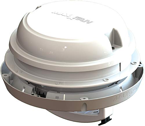 MAXXAIR VENT Maxx Air fan Dome +, 6" Fan, Led, White