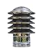 Produktbild Lamellenaufsatz Edelstahl Schornsteinabdeckung Kaminaufsatz Kaminhut Kaminhaube Kaminabdeckung Kamin Schornsteinaufsatz Luftungsaufsatz Lamellenabdeckung Lamellenhut Lamellenhaube (150 mm)