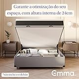 Cama Baú Casal Emma (138x188x41cm) “ 1 ano de garantia glide
