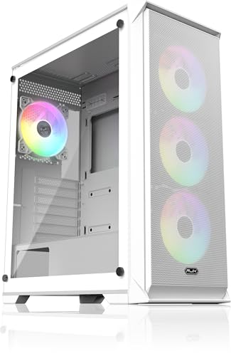 Boîtier PC flux d'air élevé et verre trempé pour configuration gamer