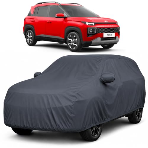 Image of Autofact Premium Car Cover for Hyundai Exter | All Weather Waterproof Full Body Car Cover | Light-Weight Triple-Stitched Outdoor Shield with UV Protection, Dustproof & Heat-Resistant