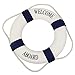 Produktbild SODIAL(R) Dekorative Willkommen an Bord Nautische Rettungsring Ring Wand haengende Hausdekoration (blau, 25cm)