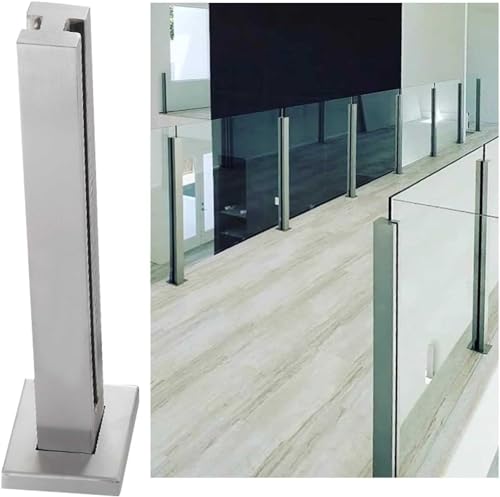 Pince de garde-corps en verre carrée pour sécuriser et sublimer votre balcon de couloir