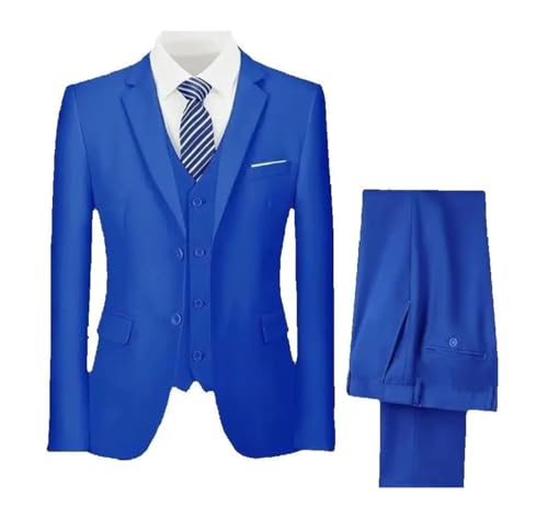 Men's 2-Piece Formal Suit Slim Fit Blazer Pants Business Wedding Essential2