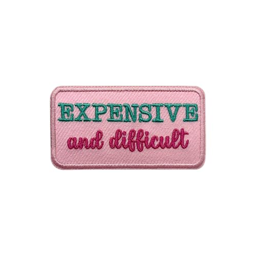 AKIKOPATCH Expensive and Difficult Iron On Patches, Size 3