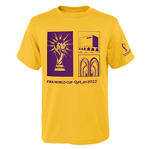 Outerstuff Youth & Kids FIFA World Cup Around The World Short Sleeve Tee, Yellow, Youth Small-8