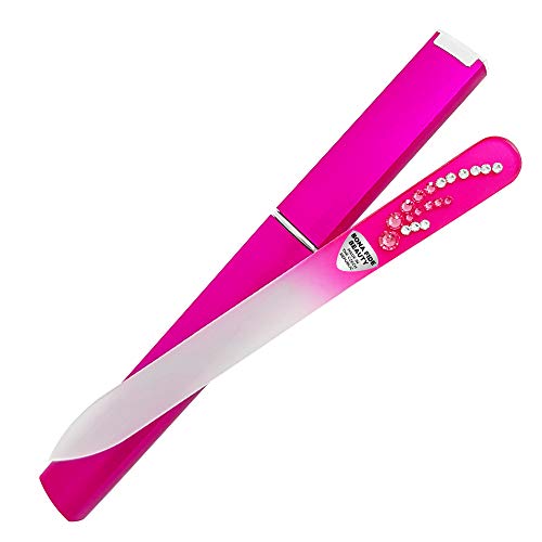 Crystal Nail File Manicure Nail Care, Gentle Filing for a Smooth Finish - Bona Fide Beauty Genuine Czech Glass