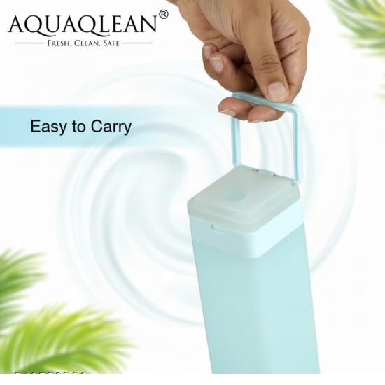 Image of Frosty Plastic Food Grade Fridge Square Water Bottle Gift Set(6 Pieces, 1L,Assorted)|
