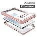 Dexnor Compatible Samsung Galaxy S10E Case with Screen Protector with Front Frame Clear Rugged Full Body Protective Shockproof Hard Defender Bumper Cover for Women/Girls - Pink