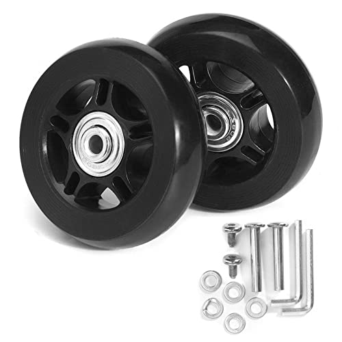 Yiida Ruedas de repuesto para maleta – Rueda giratoria de 360 grados resistente al desgaste de equipaje, ruedas giratorias Kits de reparación de rodamientos