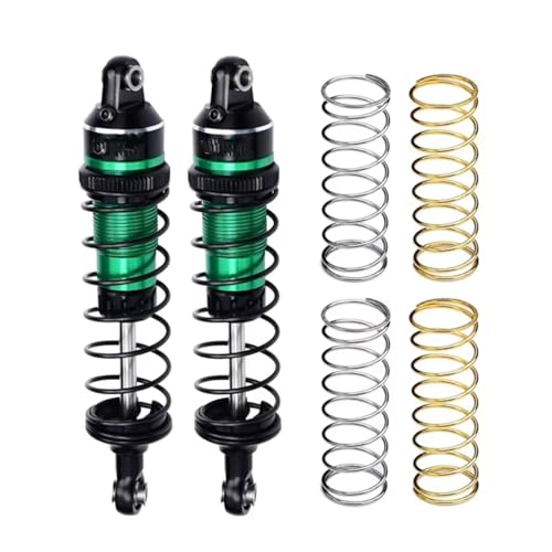 Image of Shock Absorbers Parts For Traxxas For Mini For Maxx 107154-1 87mm Metal Alloy Front Rear Shock Absorbers 7075 3760 10765 Rc Car Monster Truck Parts(Green)