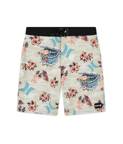 Hurley Boys' Doodle Isle Board Shorts (Big Kid), Rattan