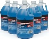 HOANK (6 Gallons) - Power Blast Windshield Washer Fluid, +32°F Protection, Blue, 1 Gallon Jug, Ready to Use (6 GALLONS, Blue Power Blast +32°F)