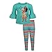 Disney Moana Toddler Girls Graphic T-Shirt and Leggings Outfit Set Paisley Blue 4T