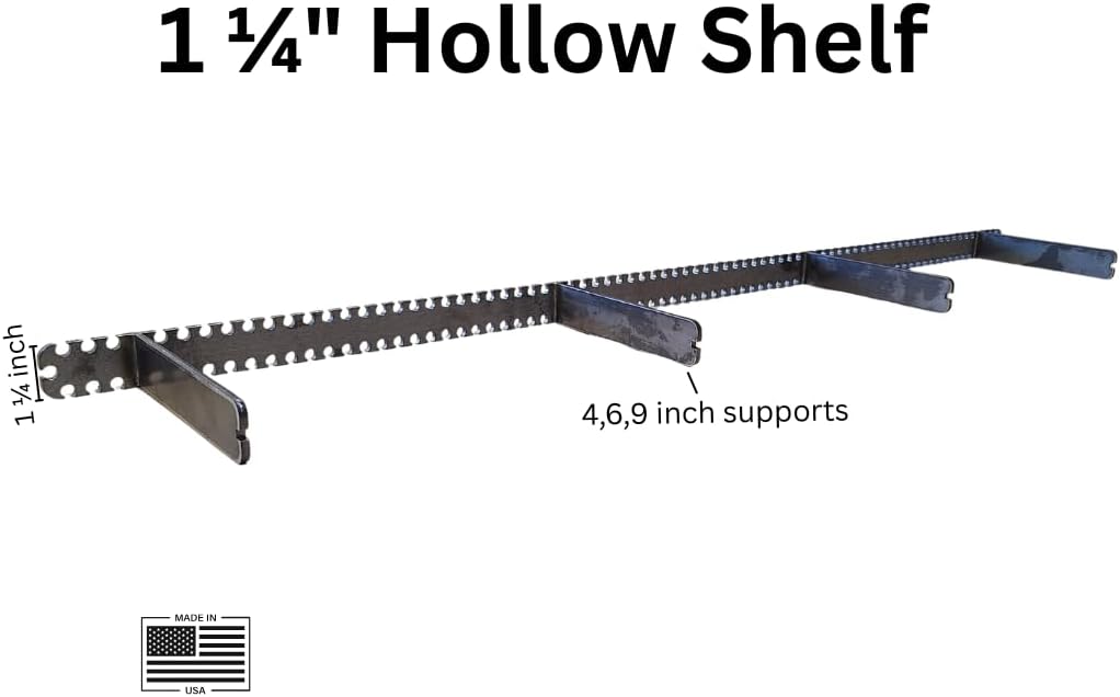 Floating Hollow Shelf Bracket-Sheppard Brackets-Sheppard System-Heavy Duty Floating Hollow Shelf Bracket-1 1/4 inch Backplate (34, 6 inches)